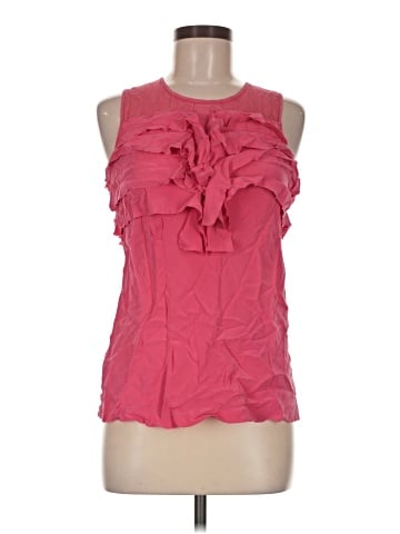 Mint Sleeveless Silk Top (view 1)
