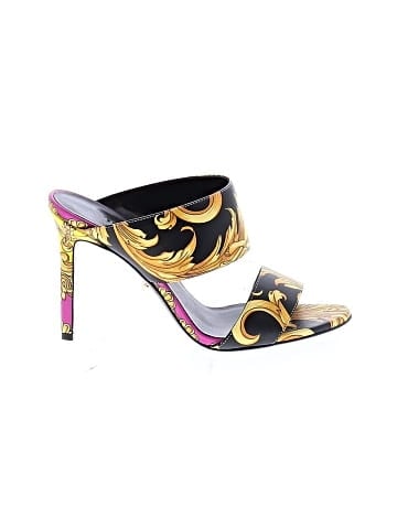 Versace Baroque-Print Mule Sandals (view 1)