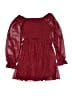 Speechless 100% Polyester Stars Burgundy Dress Size 8 - photo 1