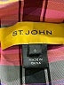 St. John 100% Polyester Plaid Checkered-gingham Pink Red Jacket Size 6 - photo 6