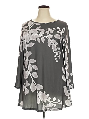 Lily by Firmiana 3/4 Sleeve Blouse (view 1)
