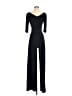 Black Halo Solid Black Jumpsuit Size 2 - photo 1