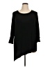 North Style Black 3/4 Sleeve Top Size 1X - photo 1