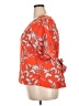 West Kei Orange Short Sleeve Blouse Size XXL - photo 5