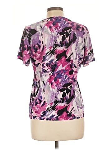 JM Collection Short Sleeve Blouse (view 2)