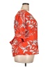 West Kei Orange Short Sleeve Blouse Size XXL - photo 4