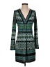 Hale Bob 100% Polyester Print Teal Casual Dress Size XS - photo 1