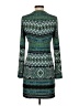 Hale Bob 100% Polyester Print Teal Casual Dress Size XS - photo 2