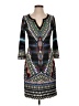 Hale Bob 100% Polyester Print Black Casual Dress Size XS - photo 1