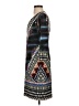 Hale Bob 100% Polyester Print Black Casual Dress Size XS - photo 5