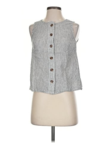 J.Crew Factory Store Sleeveless Button-Down Shirt (view 1)