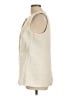 Marled 100% Polyester Ivory Sleeveless Blouse Size L - photo 5
