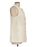 Marled 100% Polyester Ivory Sleeveless Blouse Size L - photo 4