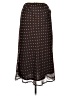 Pink Rose 100% Polyester Polka Dots Brown Casual Skirt Size L - photo 1