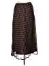 Pink Rose 100% Polyester Polka Dots Brown Casual Skirt Size L - photo 2