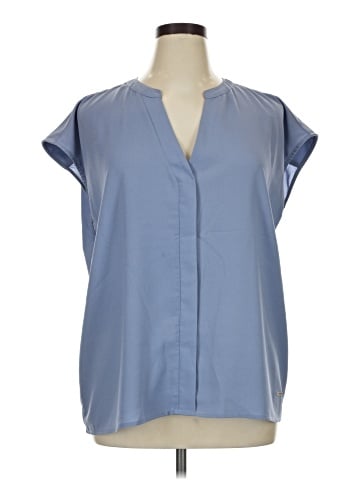Anne Klein Short Sleeve Blouse (view 1)