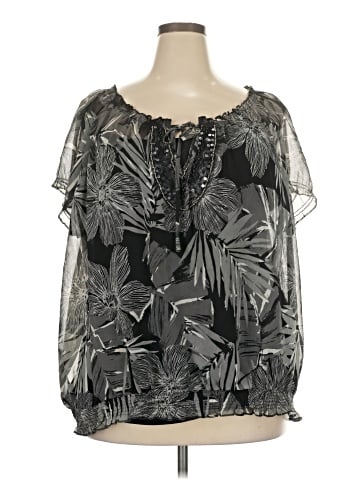Apt. 9 Short Sleeve Blouse (view 1)