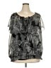 Apt. 9 100% Polyester Black Short Sleeve Blouse Size 3X - photo 1