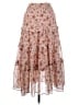 Altar'd State 100% Rayon Floral Ivory Casual Skirt Size XS - photo 1