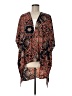 12pm by Mon Ami 100% Polyester Orange Kimono Size M - photo 1