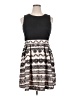 Elle Graphic Black Cocktail Dress Size 16 - photo 1