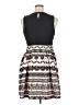 Elle Graphic Black Cocktail Dress Size 16 - photo 2