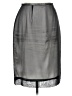Preview Collection 100% Polyester Solid Silver Formal Skirt Size 10 - photo 1