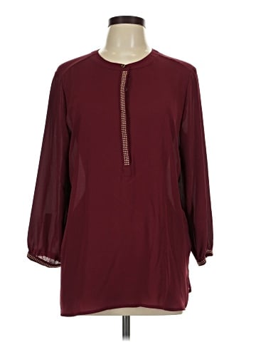 JM Collection Long Sleeve Blouse (view 1)