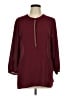 JM Collection 100% Polyester Burgundy Long Sleeve Blouse Size L - photo 1