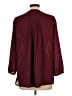 JM Collection 100% Polyester Burgundy Long Sleeve Blouse Size L - photo 2