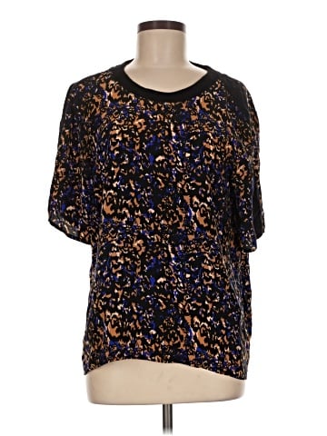 Michael Stars Short Sleeve Silk Top (view 1)