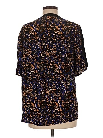 Michael Stars Short Sleeve Silk Top (view 2)