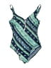 Mainstream Paisley Blue One Piece Swimsuit Size 14 - photo 1