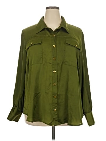 FASHION TO FIGURE Long Sleeve Blouse (view 1)