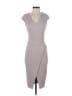 ASOS Solid Gray Purple Cocktail Dress Size 4 - photo 1