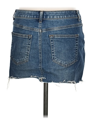 Garnet Hill Denim Skirt (view 2)