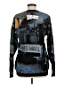 Zara Print Black Pullover Sweater Size M - photo 2