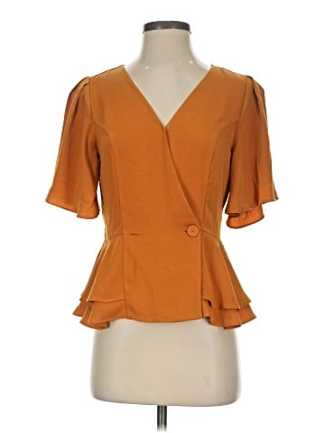 Impressions Short Sleeve Blouse (view 1)