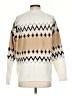 Ann Taylor Chevron-herringbone Ivory Tan Pullover Sweater Size S - photo 2