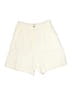 Central Falls 100% Linen Solid Ivory Shorts Size 6 - photo 1