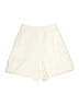 Central Falls 100% Linen Solid Ivory Shorts Size 6 - photo 2