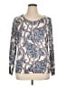 Talbots Paisley Silver Silk Pullover Sweater Size XL - photo 1