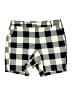Kim Rogers Checkered-gingham Ivory Shorts Size 18 - photo 1