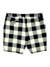 Kim Rogers Checkered-gingham Ivory Shorts Size 18 - photo 2