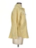 Wrap 100% Merino Wool Tweed Solid Yellow Jacket Size 2 - photo 4