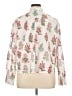 Talbots 100% Cotton Floral Ivory Long Sleeve Blouse Size XL - photo 2