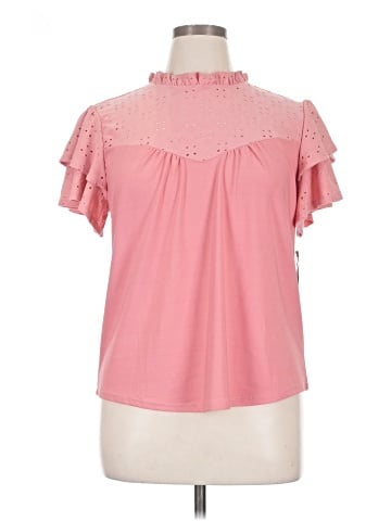 Kathy Ireland Short Sleeve Blouse (view 1)