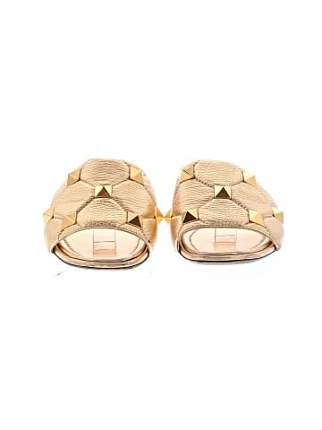 Valentino Garavani Pebbled Calfskin Roman Stud Flats (view 2)