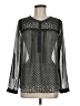 Daniel Rainn 100% Polyester Polka Dots Paisley Floral Black Silver Long Sleeve Blouse Size M - photo 1