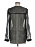 Daniel Rainn 100% Polyester Polka Dots Paisley Floral Black Silver Long Sleeve Blouse Size M - photo 2